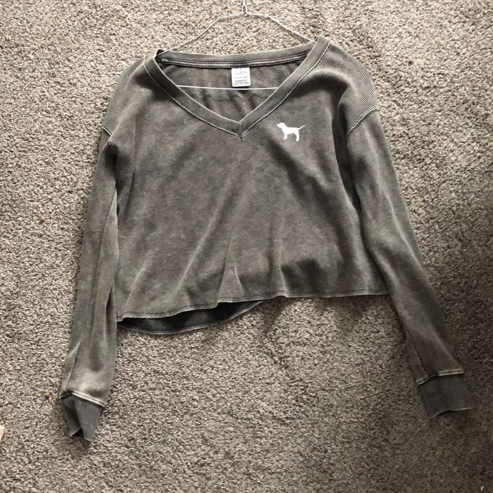 Pink (Victoria Secret) Thin Waffle Long Sleeve